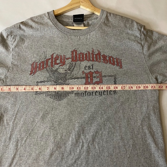 2010 Harley Davidson "Since 1903" Annecy France Dealership Tee Shirt Grey Large - Picture 9 of 10